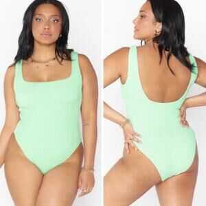 Show Me Your MuMu Mint Green One Piece Swimsuit